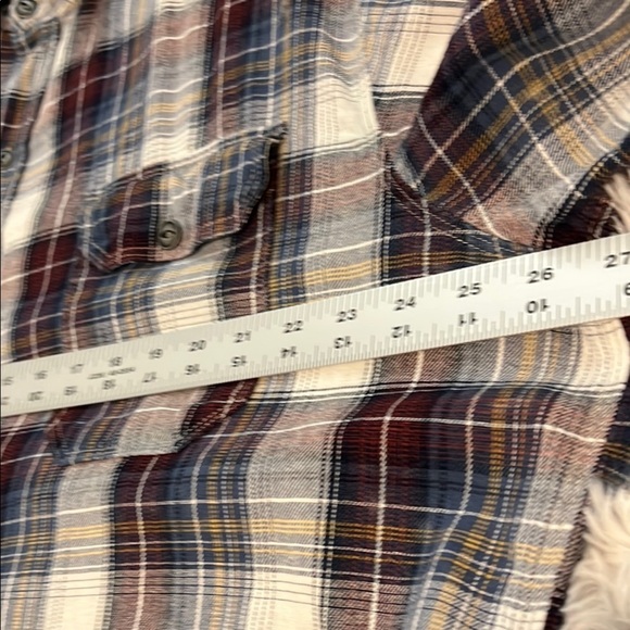 Red Head Ranch Casual Blue and Red Button Down Shirt - Picture 5 of 5